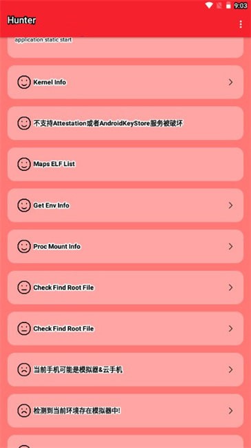 Hunter检测截图1